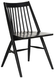 Safavieh - Set of 2 - Wren Dining Chair 19"H Spindle Black NC Coating Rubberwood DCH1000A-SET2 889048260023
