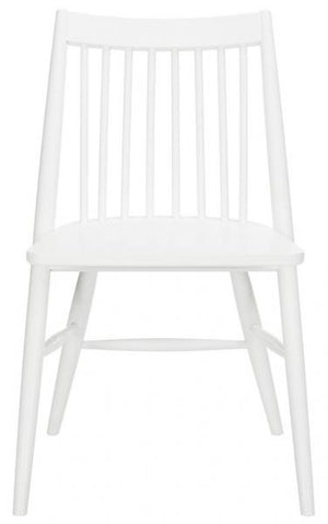 Safavieh - Set of 2 - Wren Dining Chair 19"H Spindle White NC Coating Rubberwood DCH1000B-SET2 889048270497