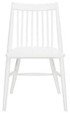 Safavieh - Set of 2 - Wren Dining Chair 19"H Spindle White NC Coating Rubberwood DCH1000B-SET2 889048270497
