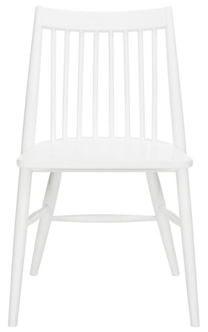 Safavieh - Set of 2 - Wren Dining Chair 19"H Spindle White NC Coating Rubberwood DCH1000B-SET2 889048270497