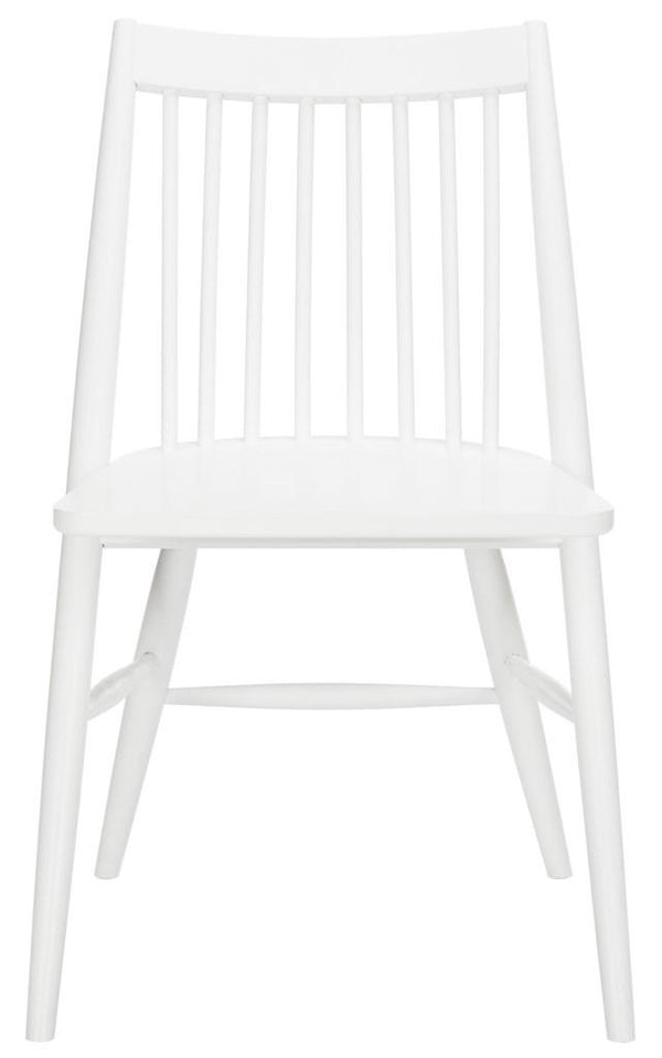 Safavieh - Set of 2 - Wren Dining Chair 19"H Spindle White NC Coating Rubberwood DCH1000B-SET2 889048270497