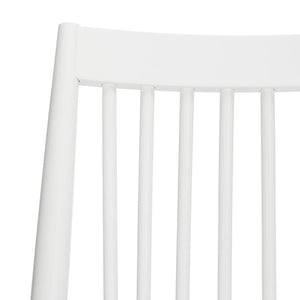 Safavieh - Set of 2 - Wren Dining Chair 19"H Spindle White NC Coating Rubberwood DCH1000B-SET2 889048270497