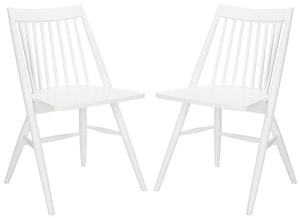 Safavieh - Set of 2 - Wren Dining Chair 19"H Spindle White NC Coating Rubberwood DCH1000B-SET2 889048270497