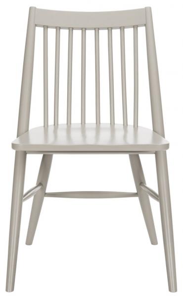 Safavieh - Set of 2 - Wren Dining Chair 19"H Spindle Grey NC Coating Rubberwood DCH1000C-SET2 889048270510