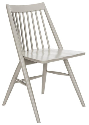 Safavieh - Set of 2 - Wren Dining Chair 19"H Spindle Grey NC Coating Rubberwood DCH1000C-SET2 889048270510