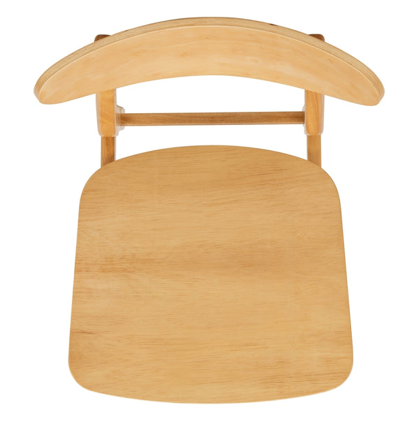 Safavieh - Set of 2 - Lucca Retro Dining Chair Natural Wood DCH1001A-SET2