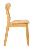 Safavieh - Set of 2 - Lucca Retro Dining Chair Natural Wood DCH1001A-SET2