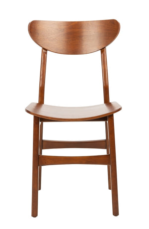 Safavieh - Set of 2 - Lucca Retro Dining Chair Cherry Wood DCH1001D-SET2