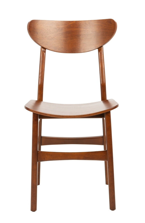 Safavieh - Set of 2 - Lucca Retro Dining Chair Cherry Wood DCH1001D-SET2