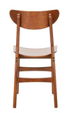 Safavieh - Set of 2 - Lucca Retro Dining Chair Cherry Wood DCH1001D-SET2