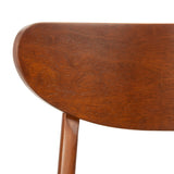 Safavieh - Set of 2 - Lucca Retro Dining Chair Cherry Black Wood DCH1001F-SET2