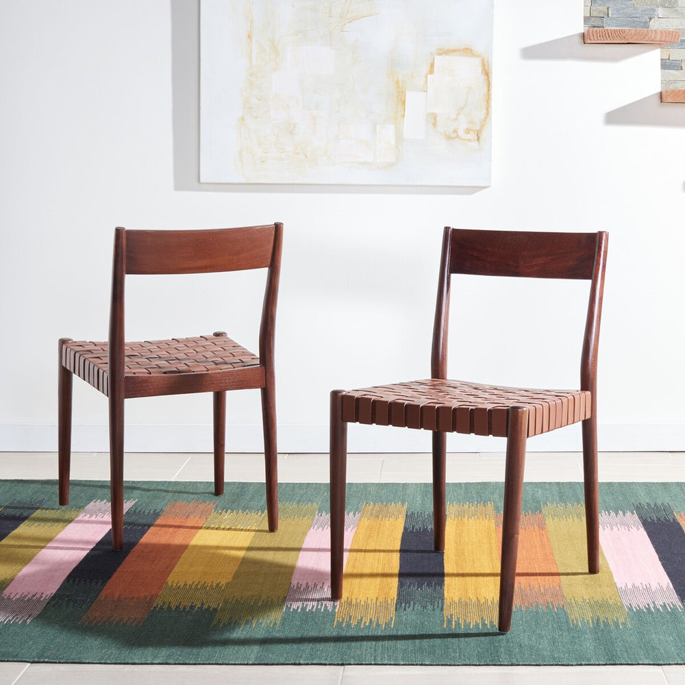 Set of 2 - Eluned Leather Dining Chair