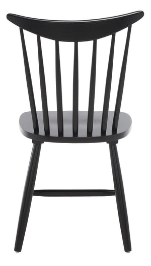 Safavieh Jodan Dining Chair -Set Of 2 Black Wood DCH1404A-SET2