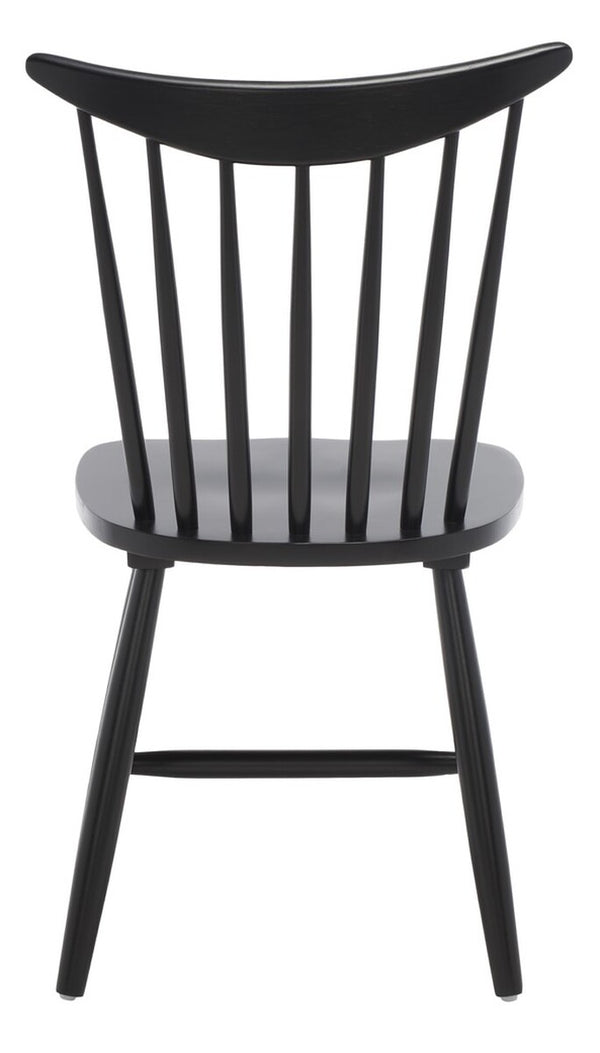 Safavieh Jodan Dining Chair -Set Of 2 Black Wood DCH1404A-SET2