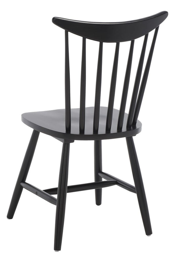 Safavieh Jodan Dining Chair -Set Of 2 Black Wood DCH1404A-SET2