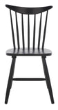 Safavieh Jodan Dining Chair -Set Of 2 Black Wood DCH1404A-SET2