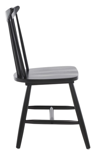Safavieh Jodan Dining Chair -Set Of 2 Black Wood DCH1404A-SET2