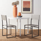 Layne Dining Chairs Light Grey / Black  Metal DCH3003A-SET2