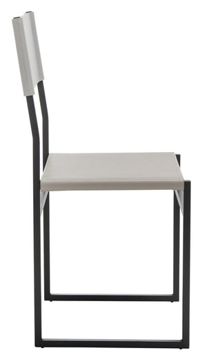 Layne Dining Chairs Light Grey / Black  Metal DCH3003A-SET2
