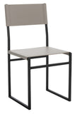 Layne Dining Chairs Light Grey / Black  Metal DCH3003A-SET2