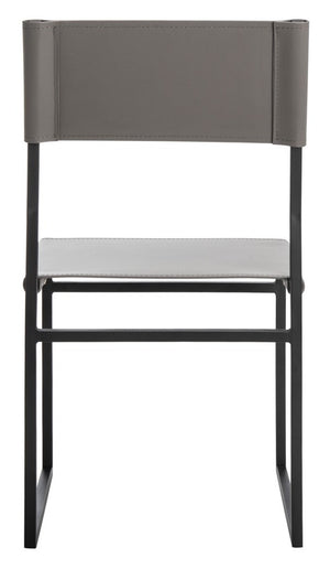 Layne Dining Chairs Grey / Black Metal DCH3003B-SET2
