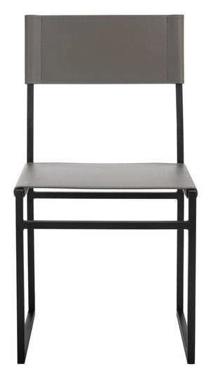 Layne Dining Chairs Grey / Black Metal DCH3003B-SET2