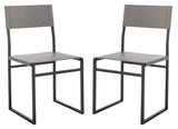 Layne Dining Chairs Grey / Black Metal DCH3003B-SET2