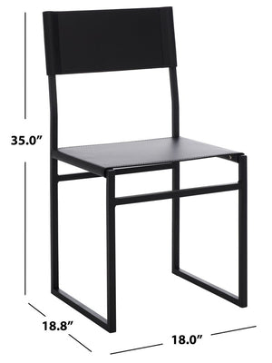 Layne Dining Chairs Black Metal DCH3003C-SET2