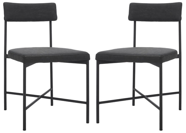 Archer Dining Chairs Black Metal DCH3004C-SET2