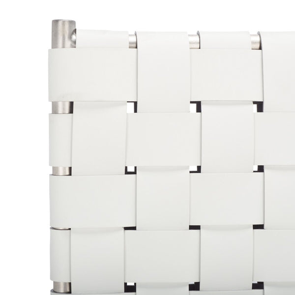 Wesson Woven Dining Chair White / Silver Metal DCH3005C-SET2