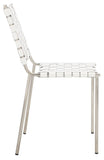 Wesson Woven Dining Chair White / Silver Metal DCH3005C-SET2