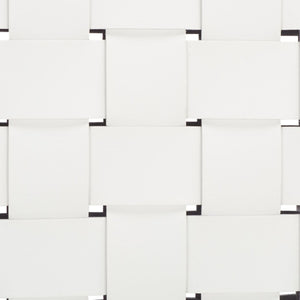 Wesson Woven Dining Chair White / Silver Metal DCH3005C-SET2