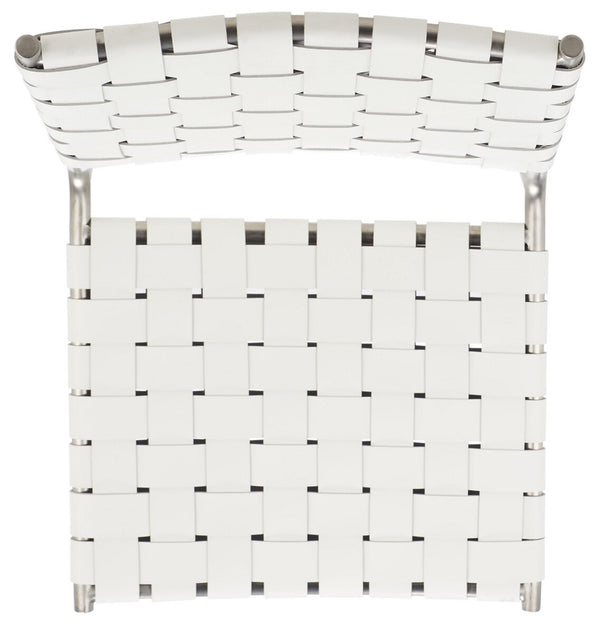 Wesson Woven Dining Chair White / Silver Metal DCH3005C-SET2