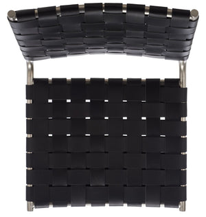 Wesson Woven Dining Chair Black / Silver Metal DCH3005E-SET2