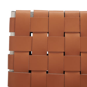 Rayne Woven Dining Chair Natural / Silver Metal DCH3006A-SET2