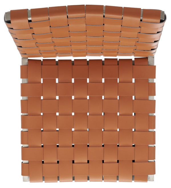 Rayne Woven Dining Chair Natural / Silver Metal DCH3006A-SET2