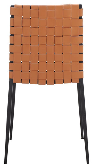 Rayne Woven Dining Chair Natural / Black Metal DCH3006B-SET2