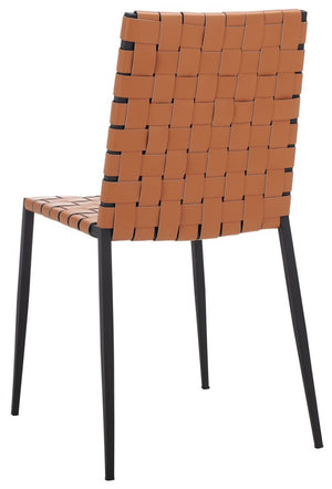 Rayne Woven Dining Chair Natural / Black Metal DCH3006B-SET2