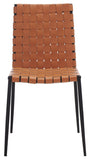 Rayne Woven Dining Chair Natural / Black Metal DCH3006B-SET2