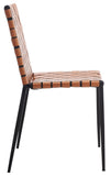 Rayne Woven Dining Chair Natural / Black Metal DCH3006B-SET2