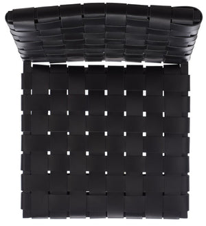 Rayne Woven Dining Chair Black / Black Metal DCH3006F-SET2