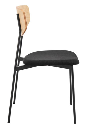 Ryker Dining Chair Oak / Black Metal DCH3007C-SET2