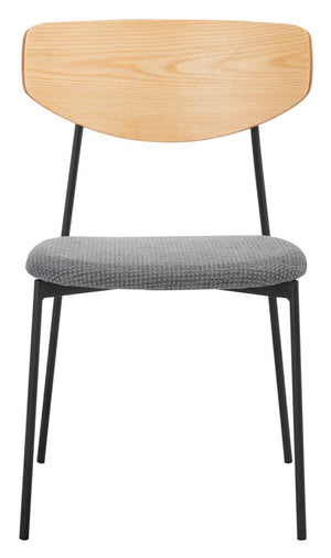 Ryker Dining Chair Oak / Grey Metal DCH3007D-SET2