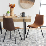 Safavieh Pryer Dining Chair -Set Of 2 Brown Metal DCH3011A-SET2