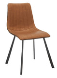 Safavieh Pryer Dining Chair -Set Of 2 Brown Metal DCH3011A-SET2