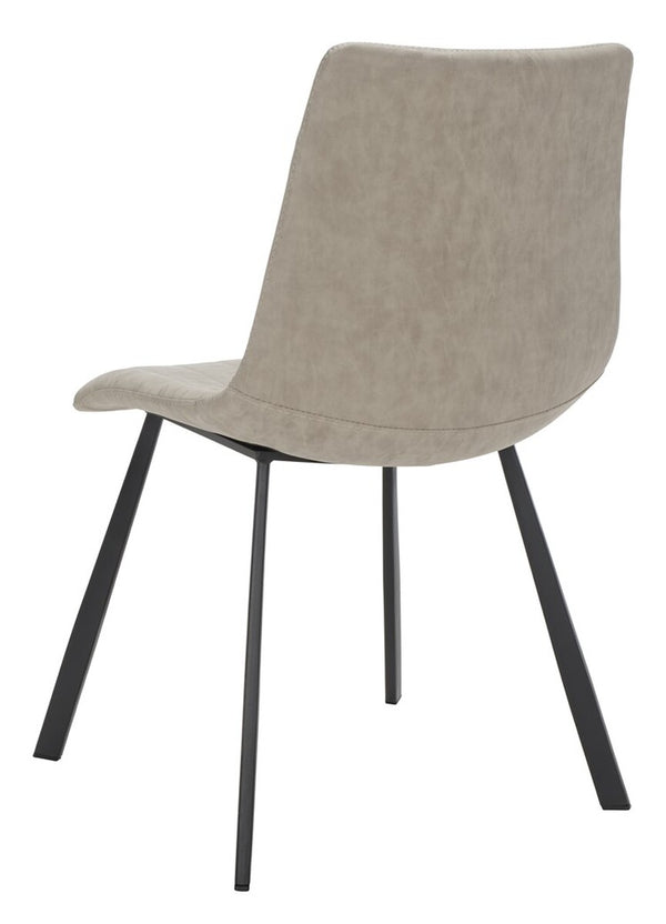 Safavieh Pryer Dining Chair -Set Of 2 Stone Grey Metal DCH3011B-SET2