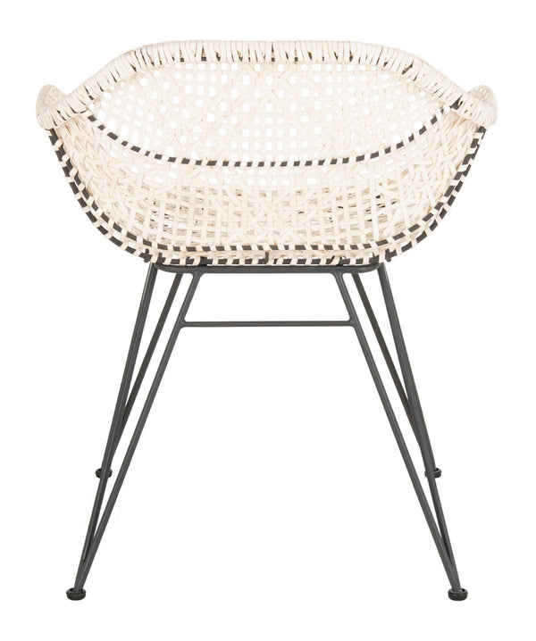 Jadis Leather Woven Dining Chair