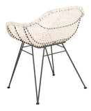 Jadis Leather Woven Dining Chair