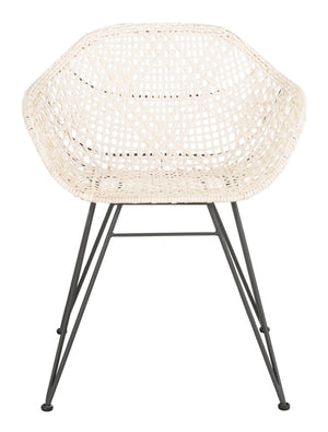 Jadis Leather Woven Dining Chair