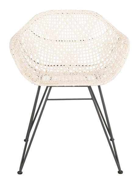 Jadis Leather Woven Dining Chair